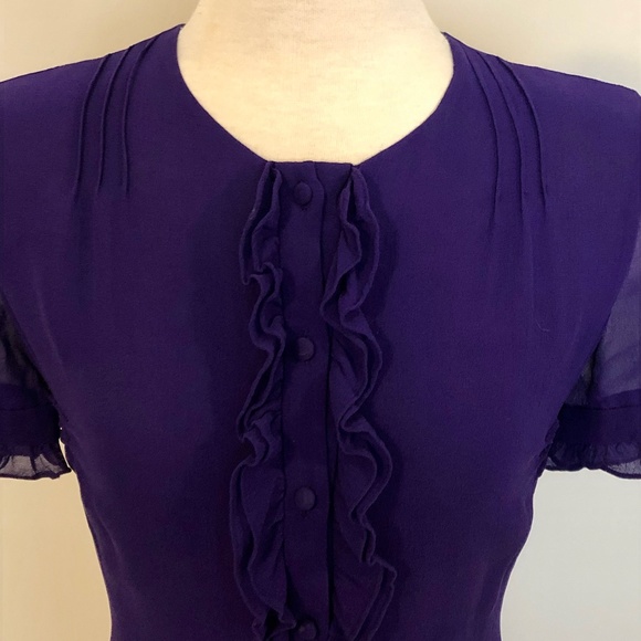 Royal Purple 'Bryan | Bryan Bradley' Silk Blouse - Picture 2 of 10